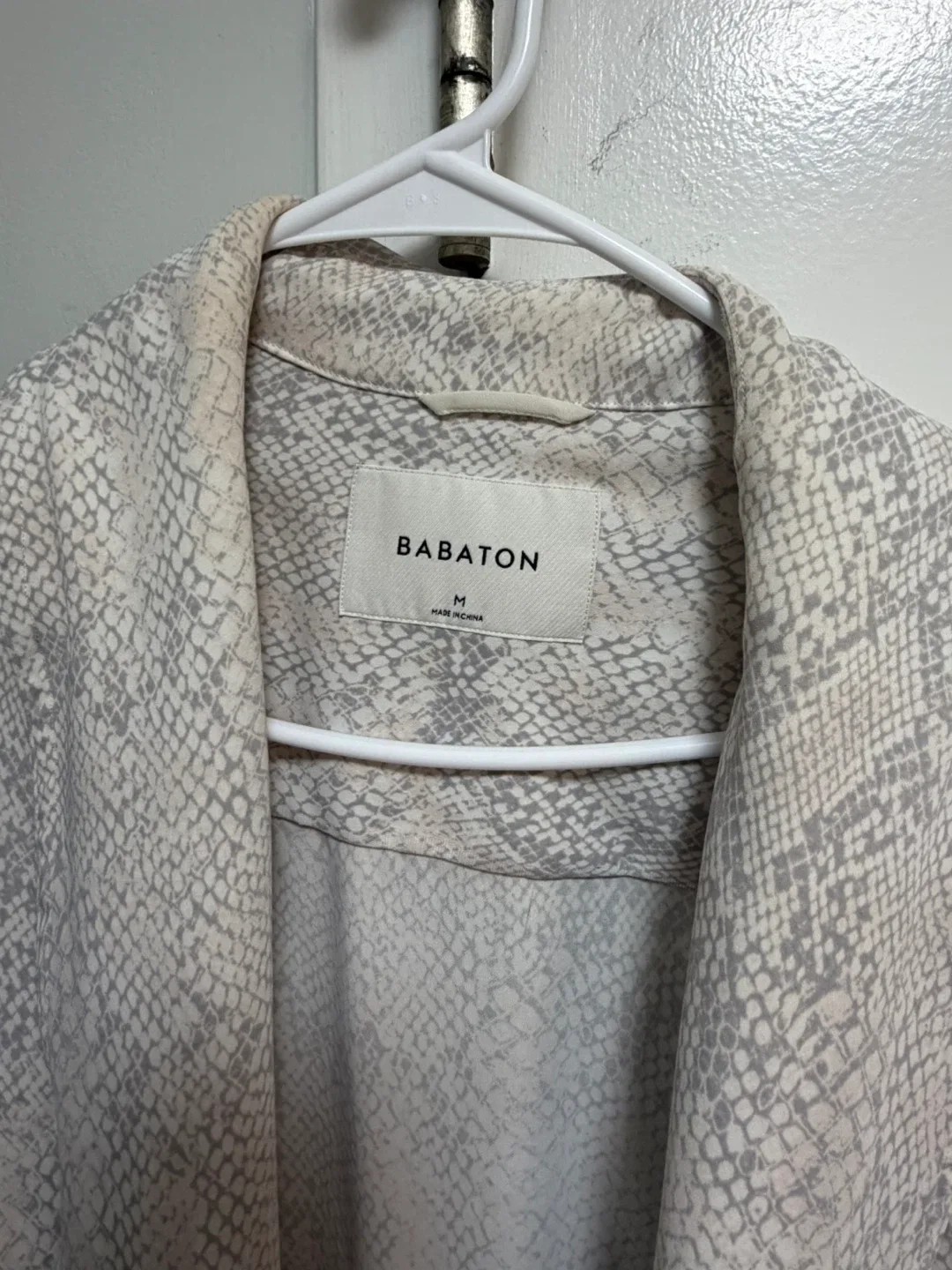 Babaton Snakeskin Print Blazer - Size M
