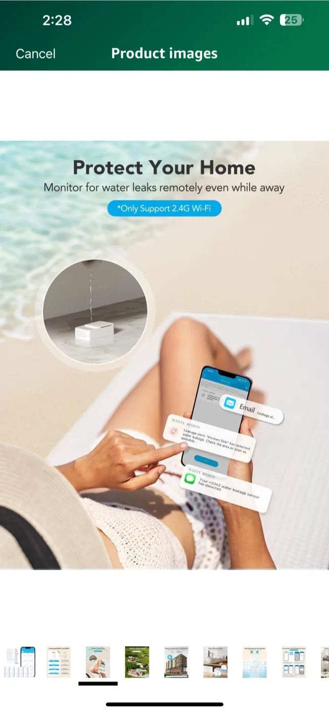 NEW! GoveeLife WiFi Water Leak Sensor 6 Pack image indicator(4)