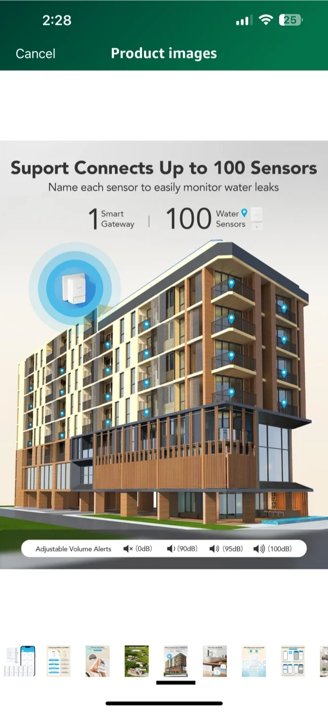 NEW! GoveeLife WiFi Water Leak Sensor 6 Pack image indicator(6)