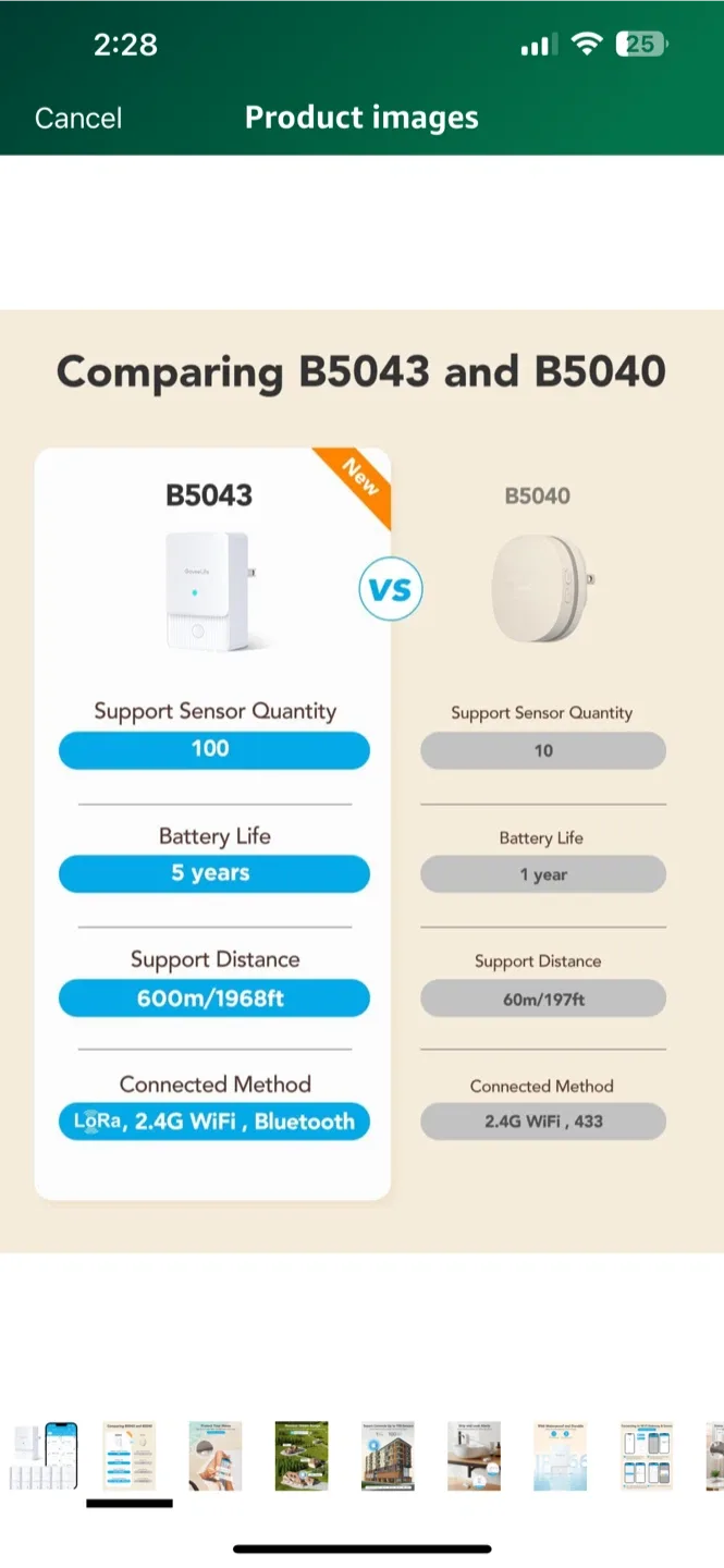 NEW! GoveeLife WiFi Water Leak Sensor 6 Pack image indicator(3)