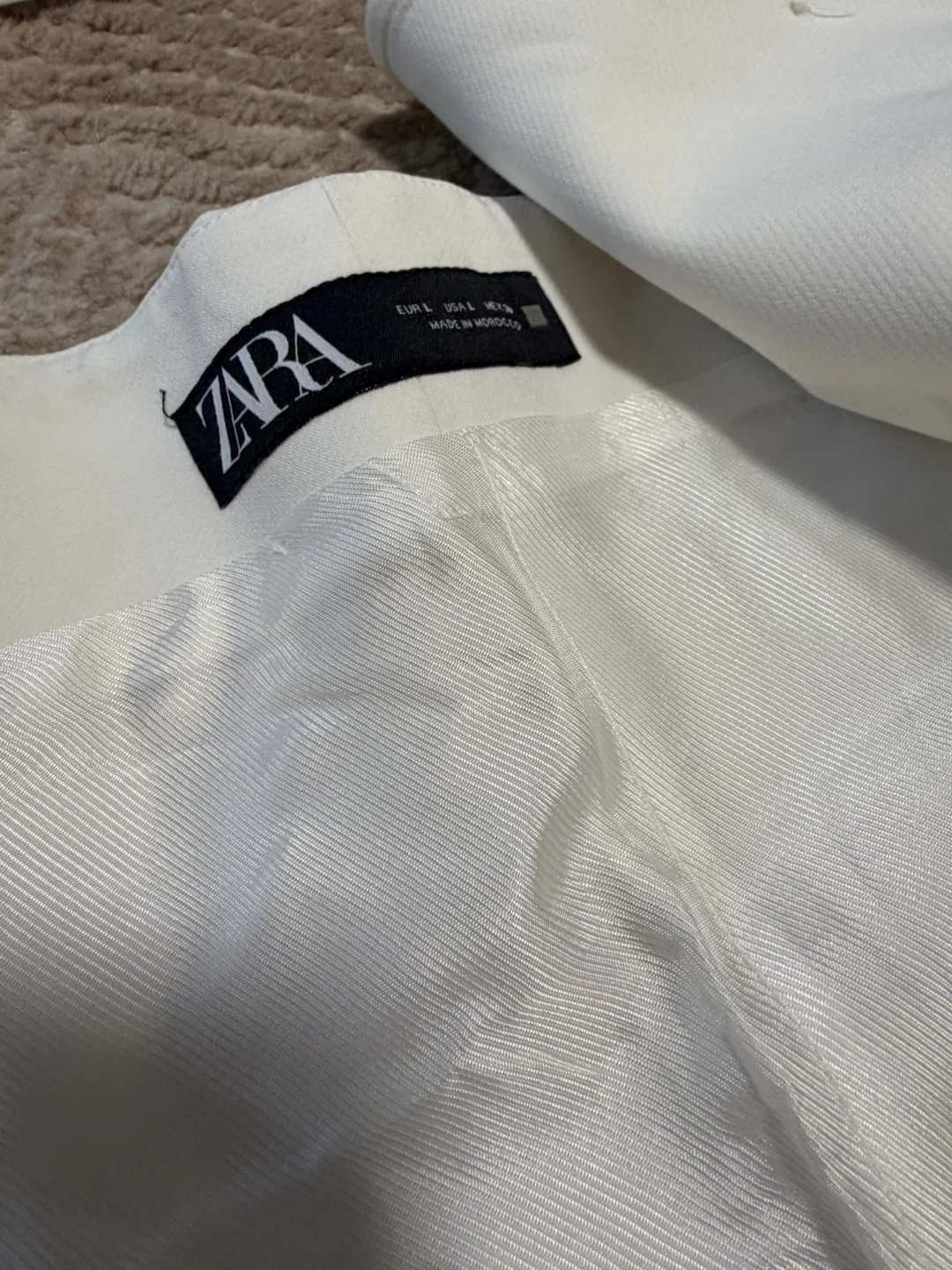 Zara White Suit Set - Size L - photo 4