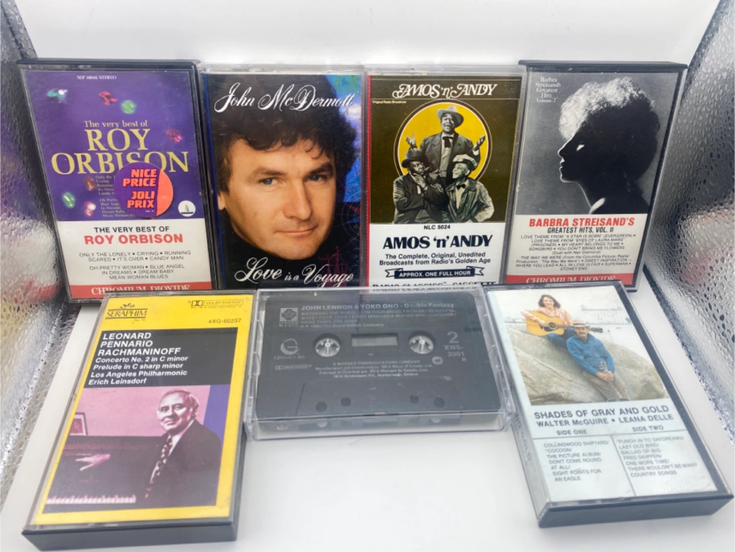 Mixed Cassette Tape Lot: Roy Orbison, Streisand, Lennon & More