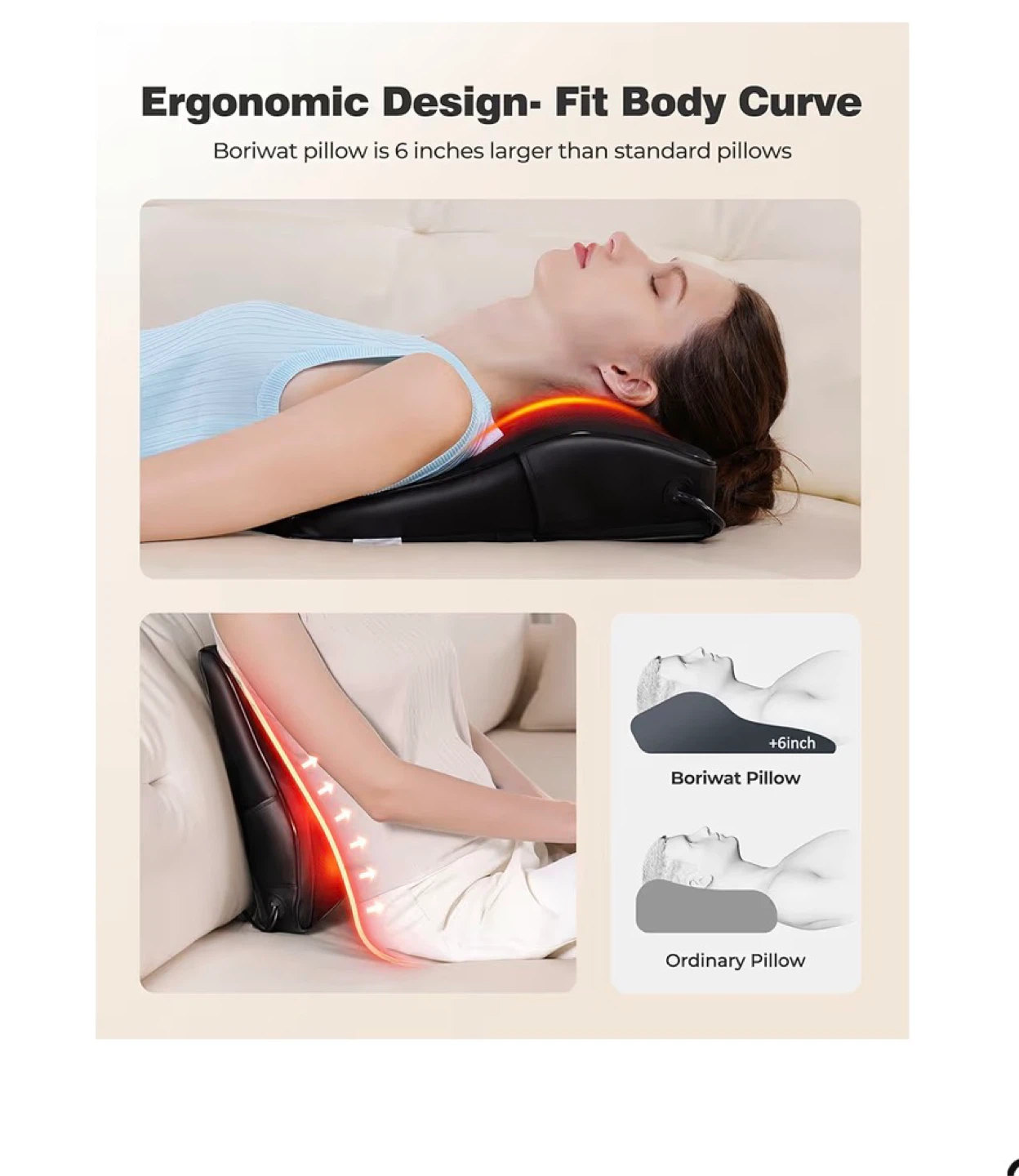 Shiatsu Back Massager with Heat - Like New! - photo 2