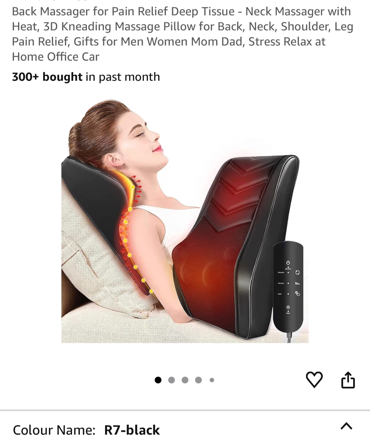 Shiatsu Back Massager with Heat - Like New!