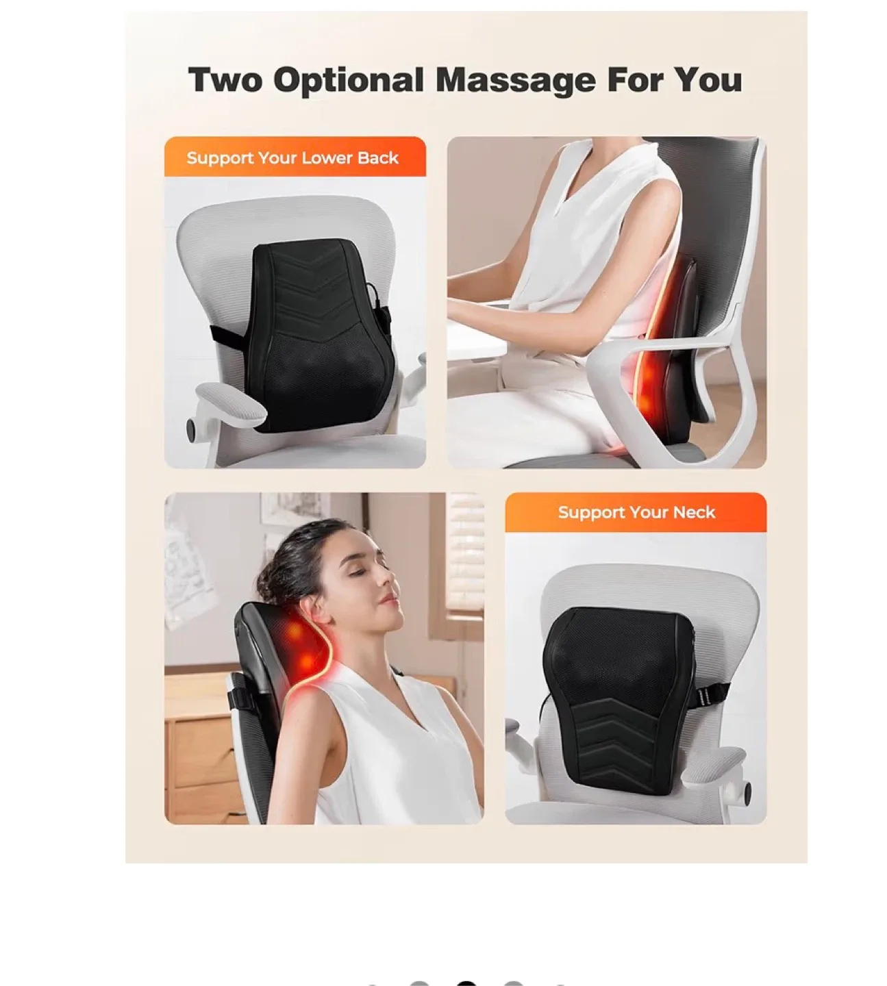 Shiatsu Back Massager with Heat - Like New! image indicator(6)