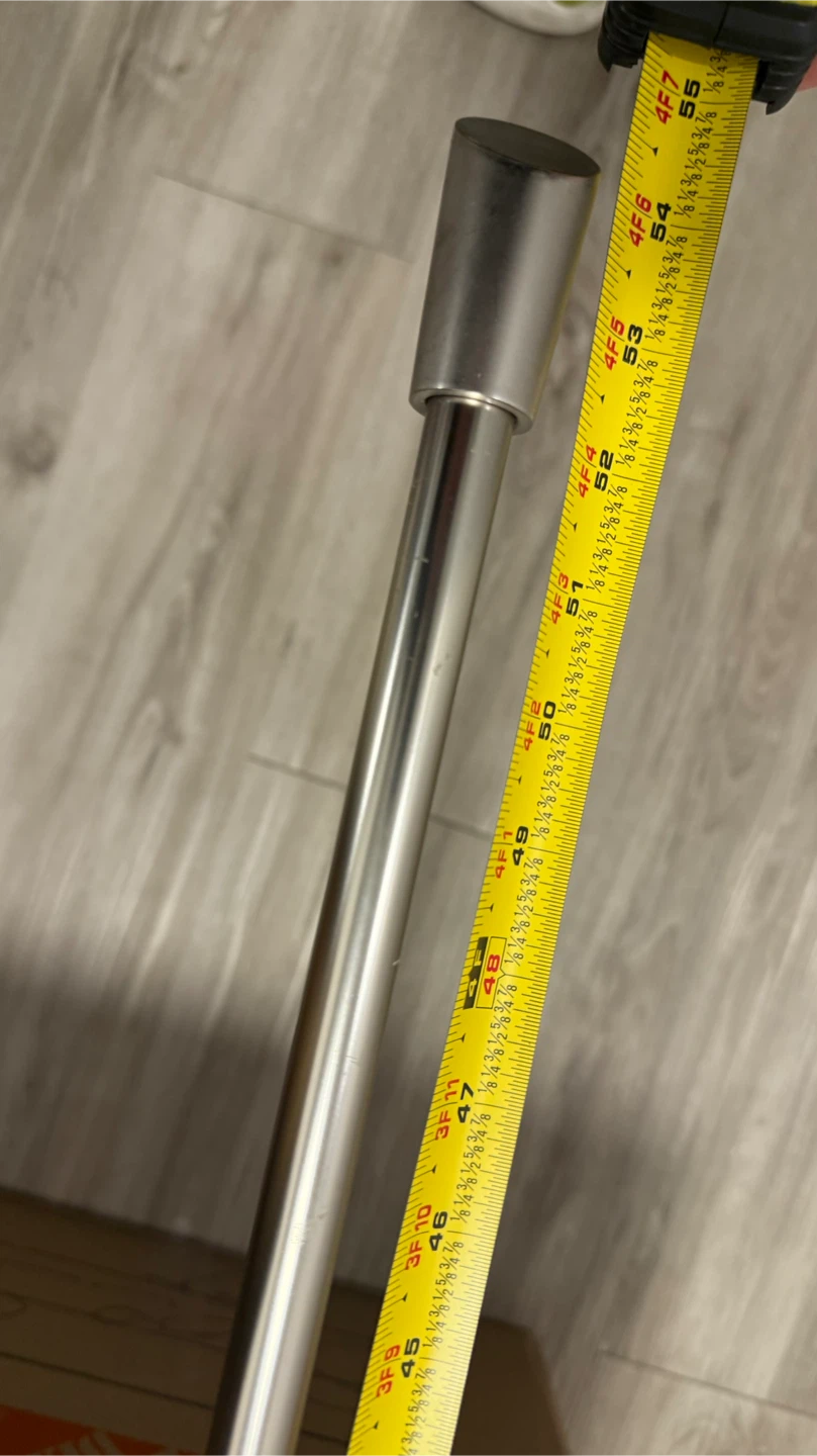 Silver Metal Curtain Rod - 4 Feet and expands - photo 5