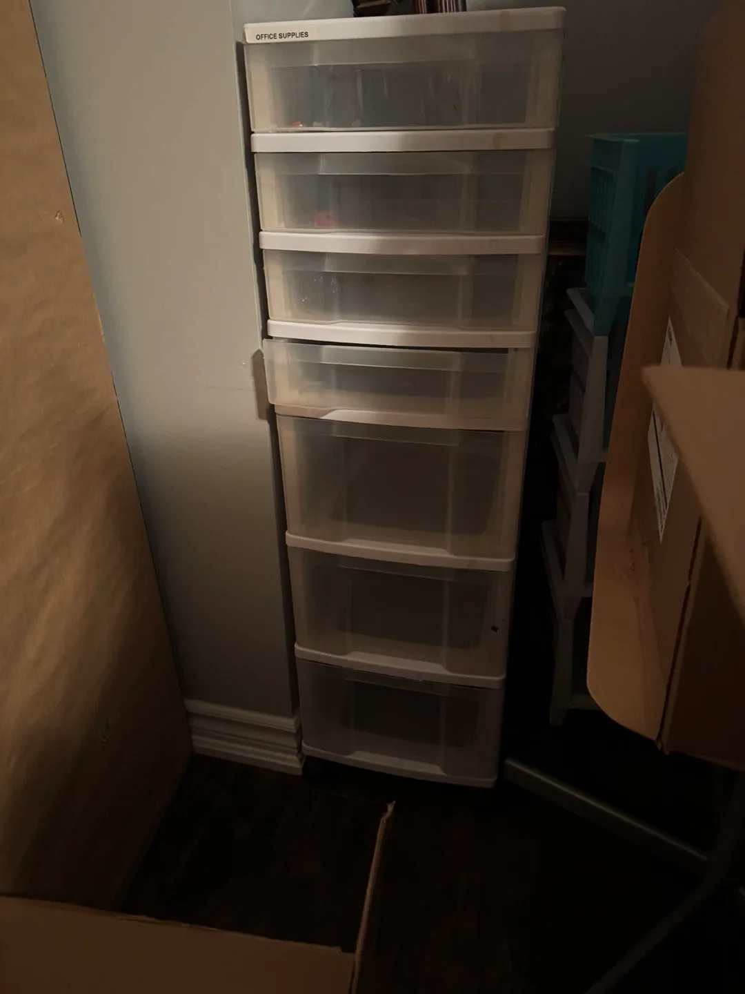 Plastic 7 Drawer Storage Unit - Office Supplies thumbnail
