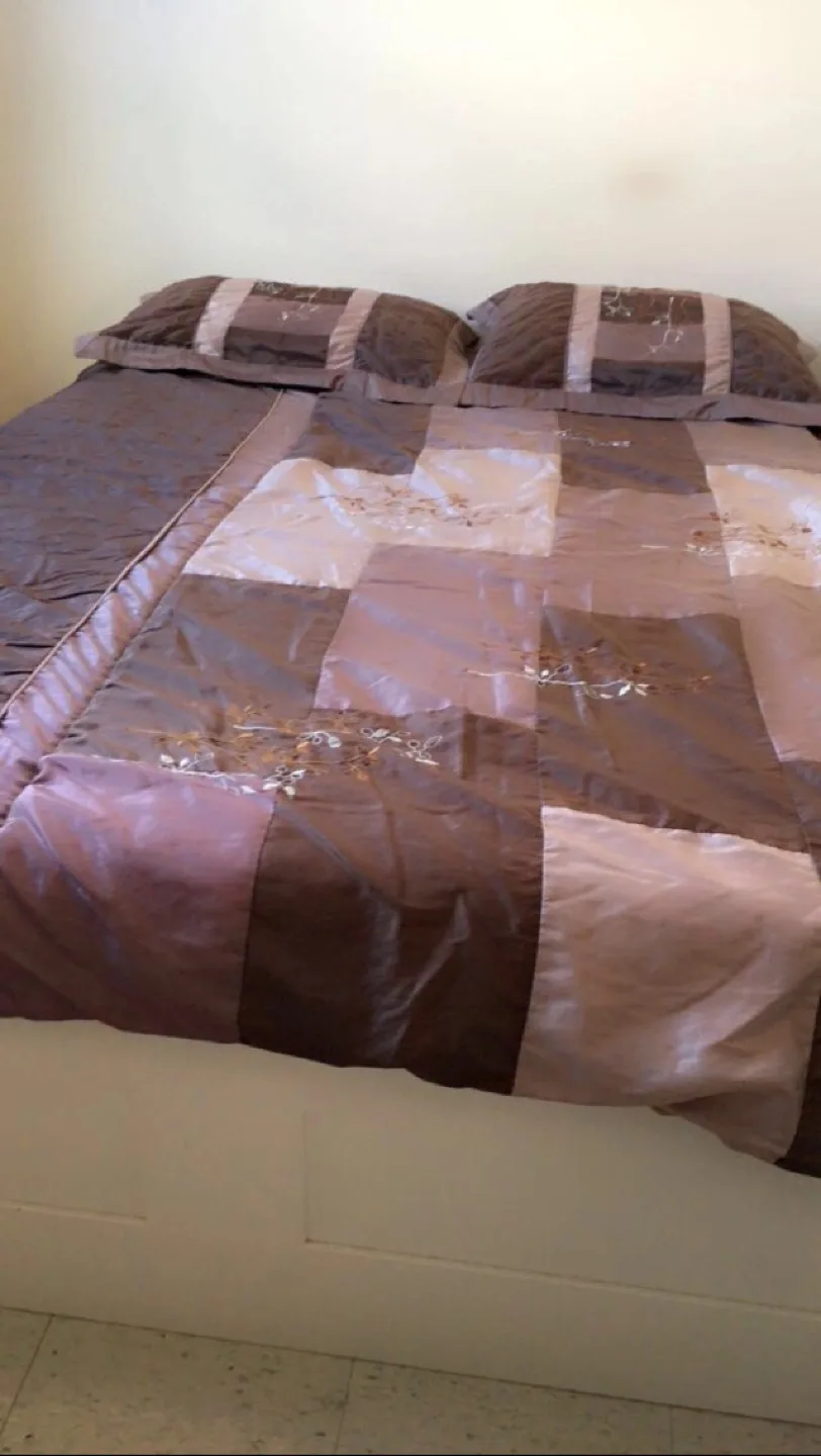 Brown Quilted Bedding Set thumbnail
