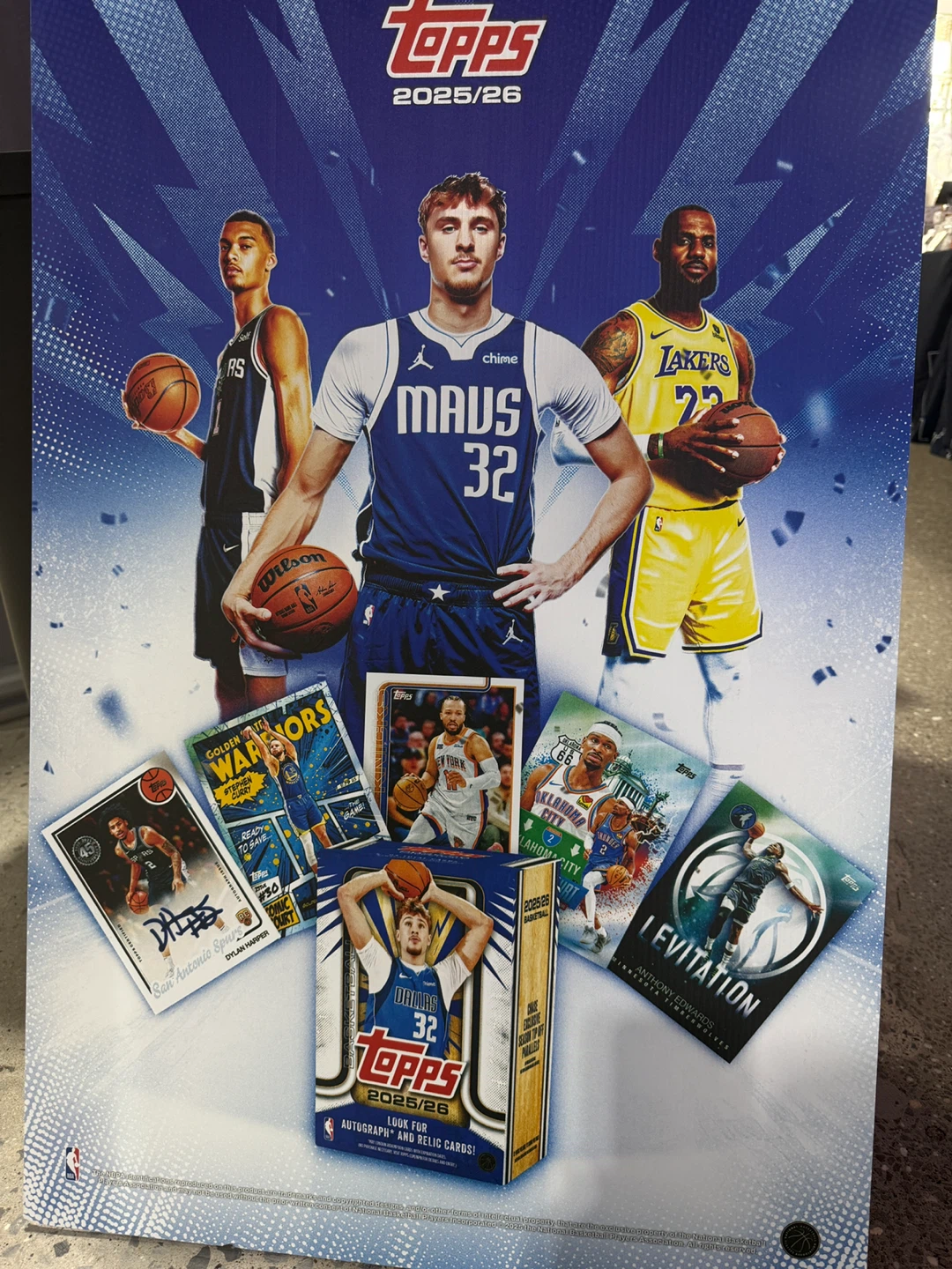Topps 2025/26 Basketball poster board