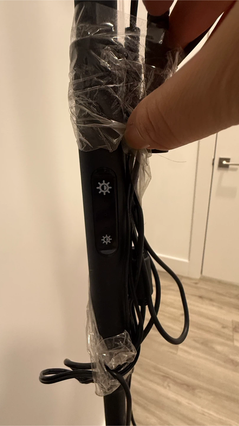 Black Floor Lamp with Adjustable Reading Light - photo 2