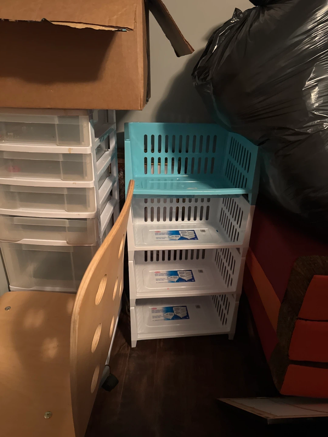 Plastic Storage Shelf Unit