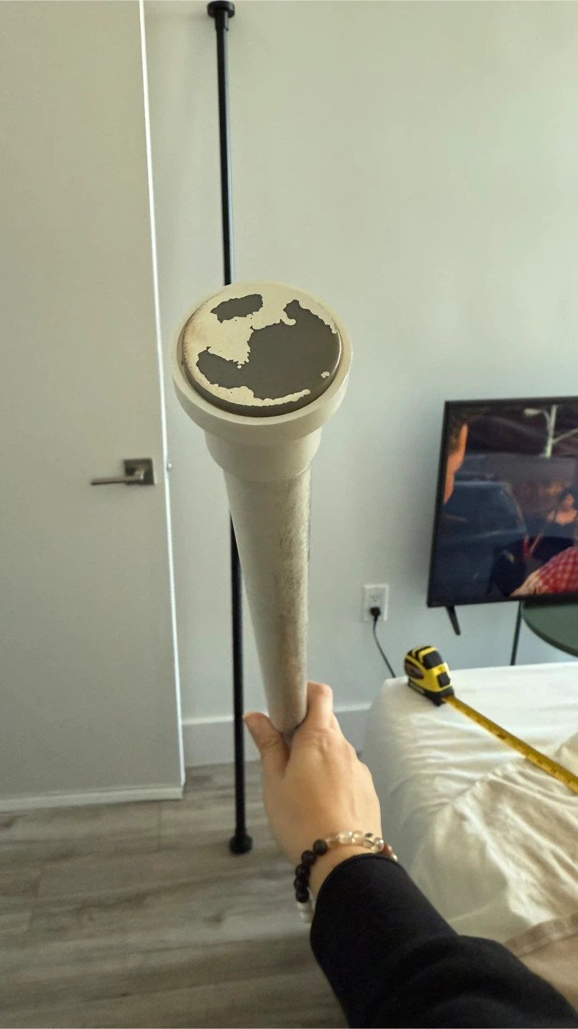 Adjustable Tension Curtain Rod - 76 inches - photo 2