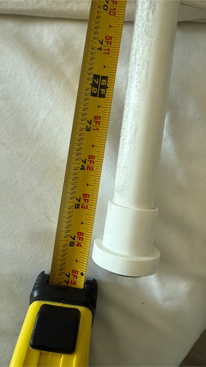 Adjustable Tension Curtain Rod - 76 inches