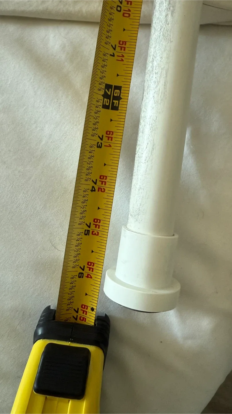 Adjustable Tension Curtain Rod - 76 inches