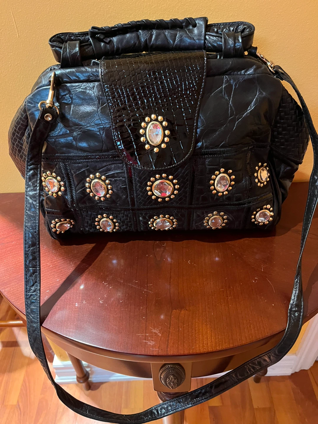 Black Leather Handbag