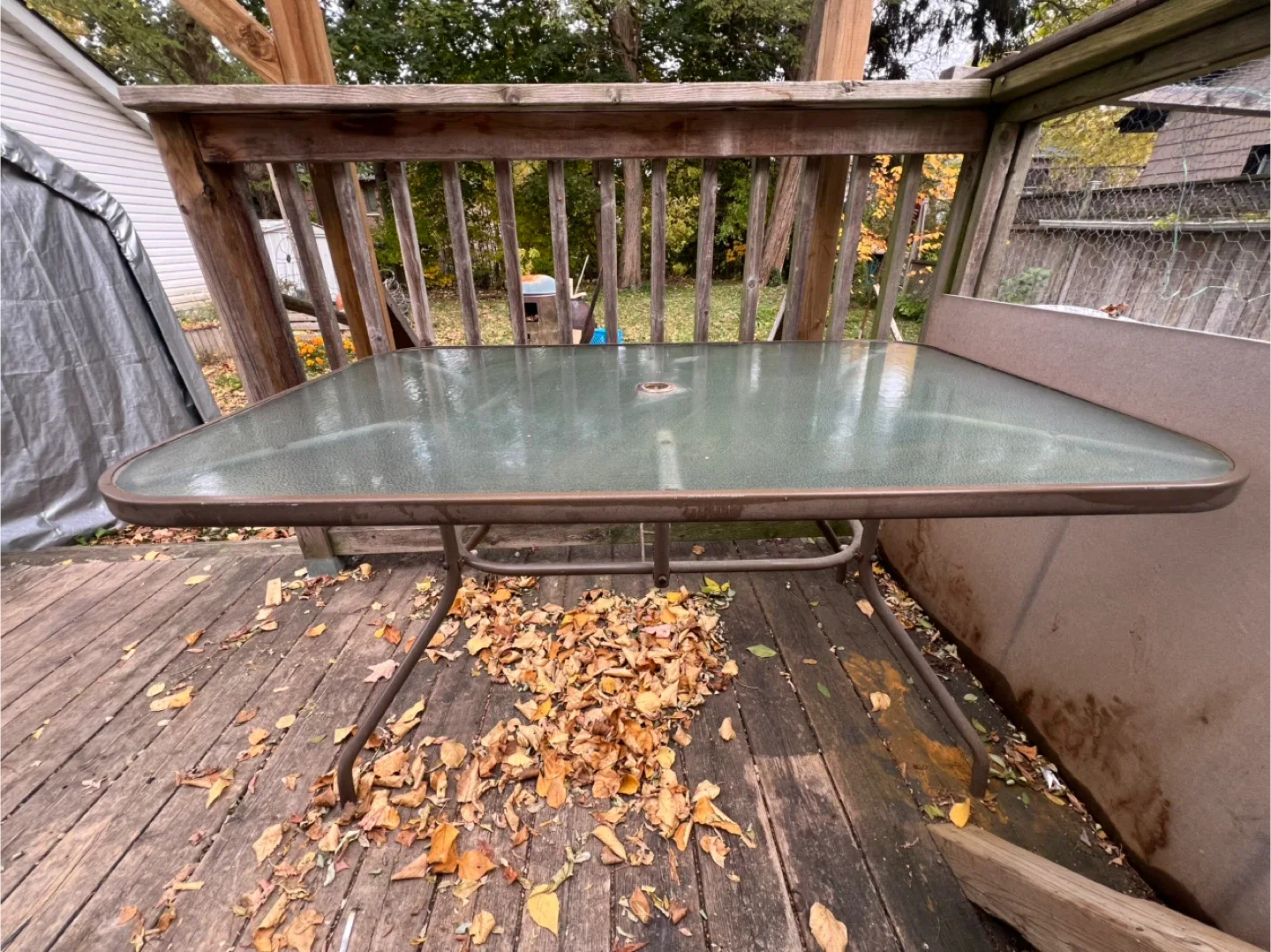 Outdoor Glass Top Table image indicator(2)