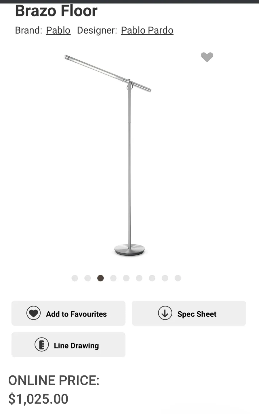 Pablo Designs Brazo Floor Lamp image indicator(3)
