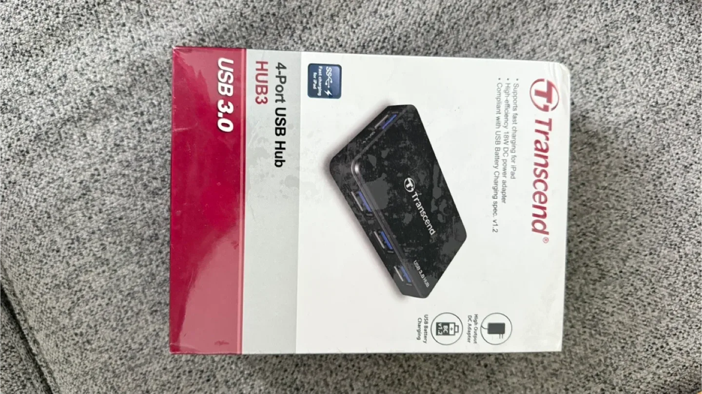 New Transcend 4-Port USB 3.0 Hub HUB3