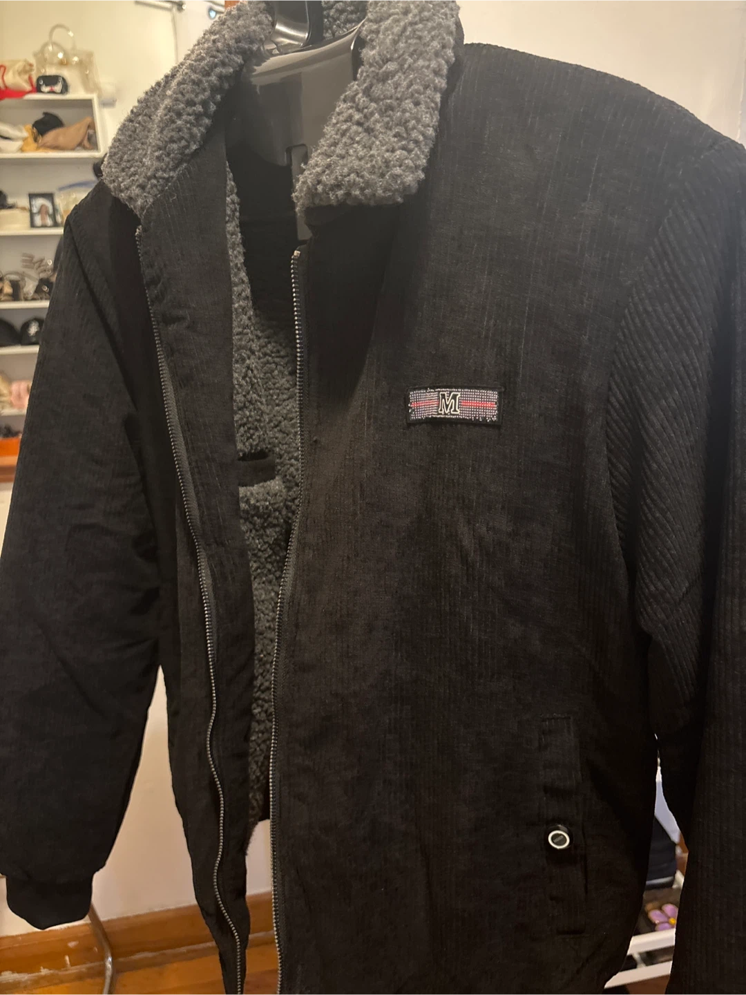 Manfinity Black Corduroy Jacket - Size S - photo 3