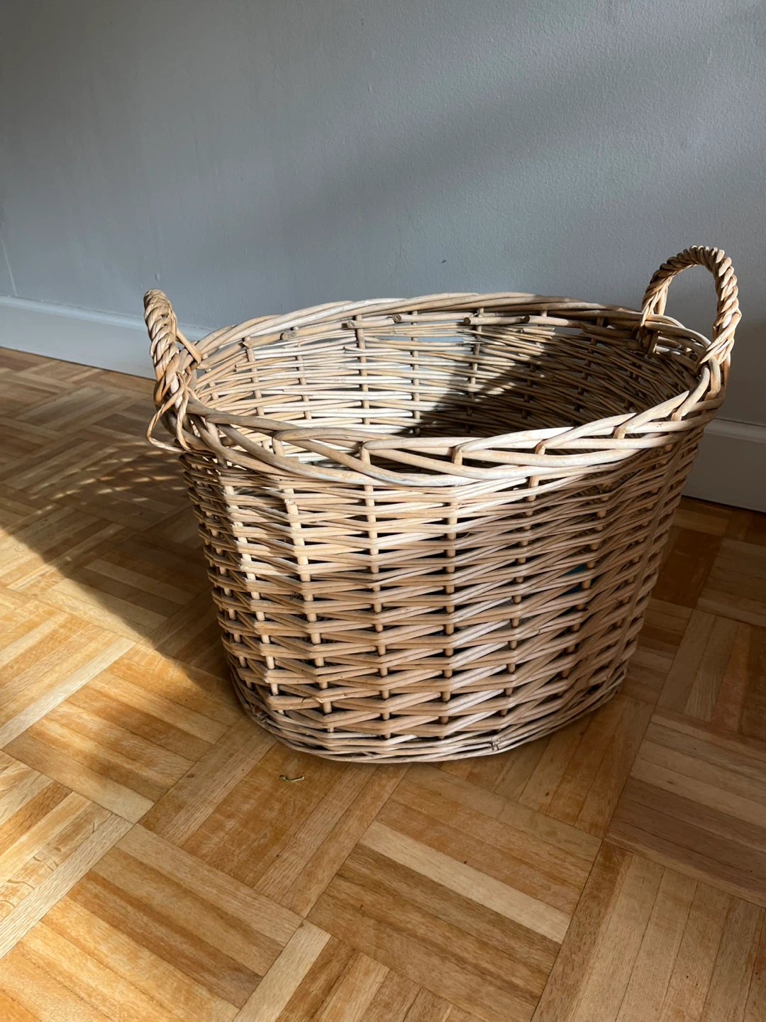 Wicker Basket with Handles