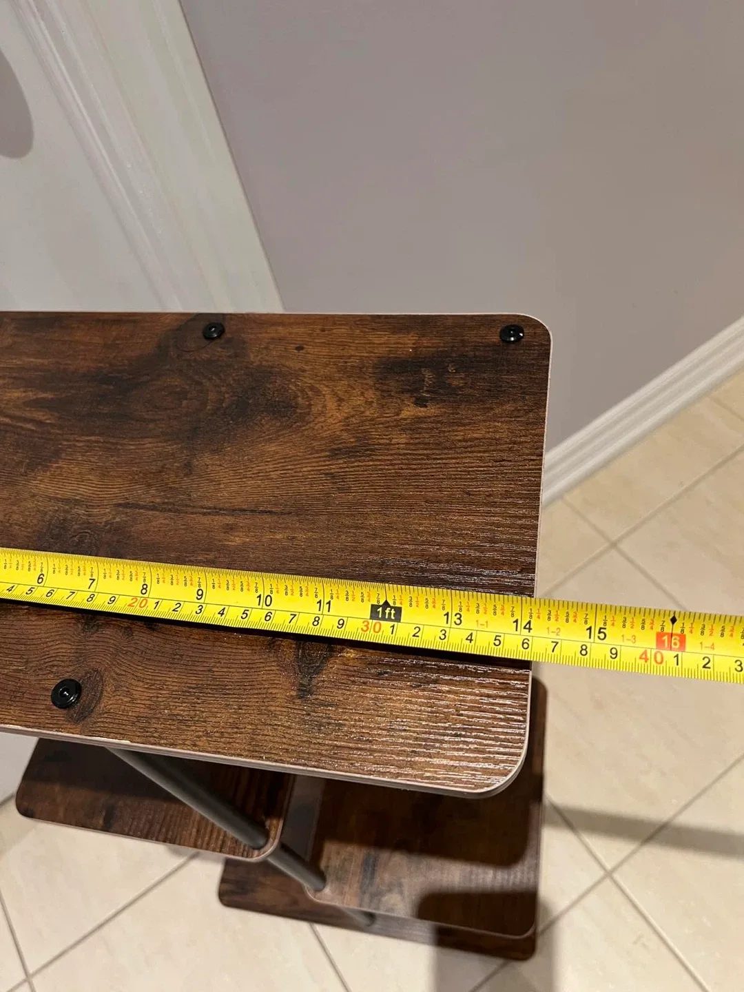 Brown Wood Grain 3-Tier Shelf image indicator(5)