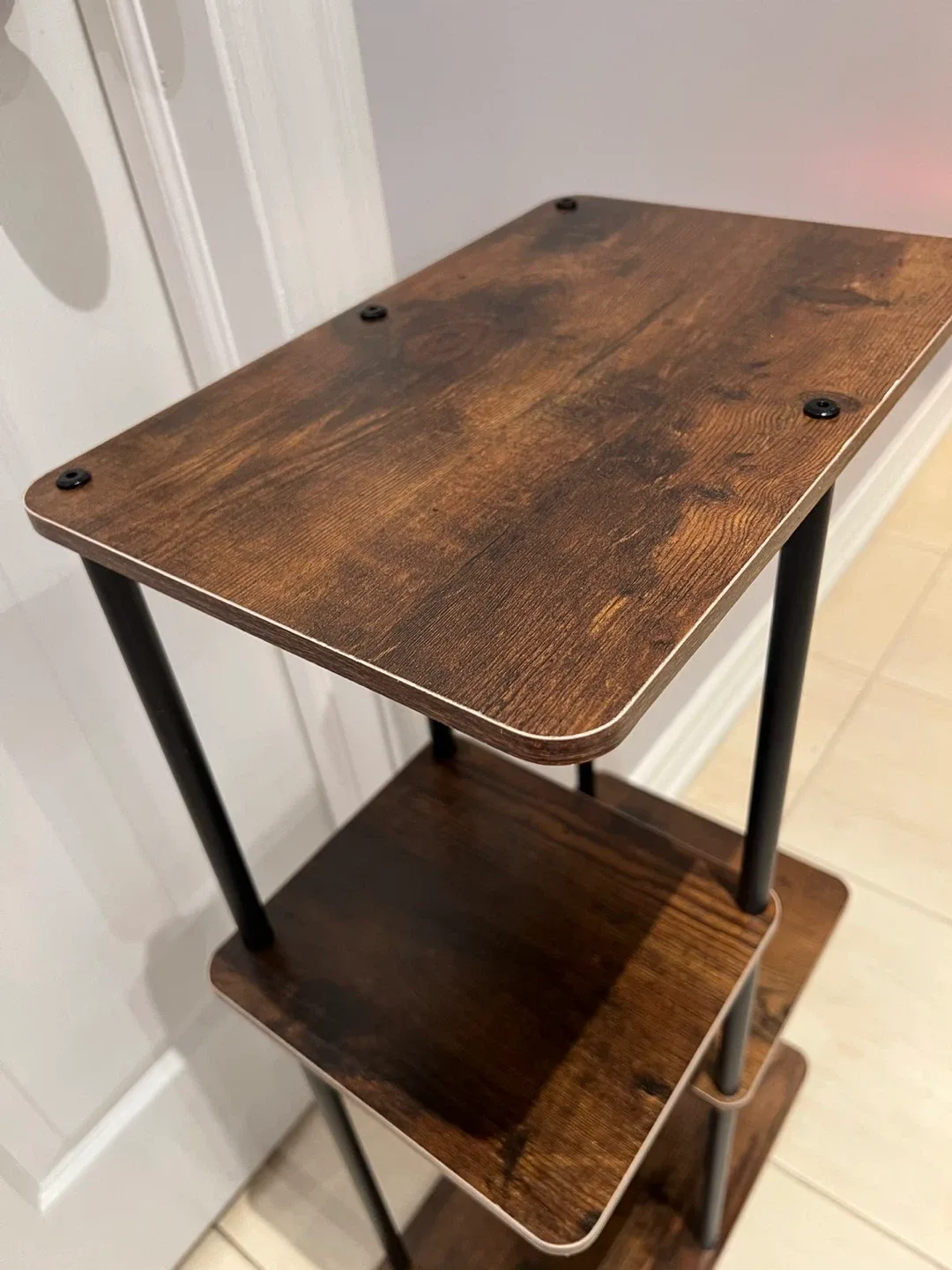 Brown Wood Grain 3-Tier Shelf image indicator(3)