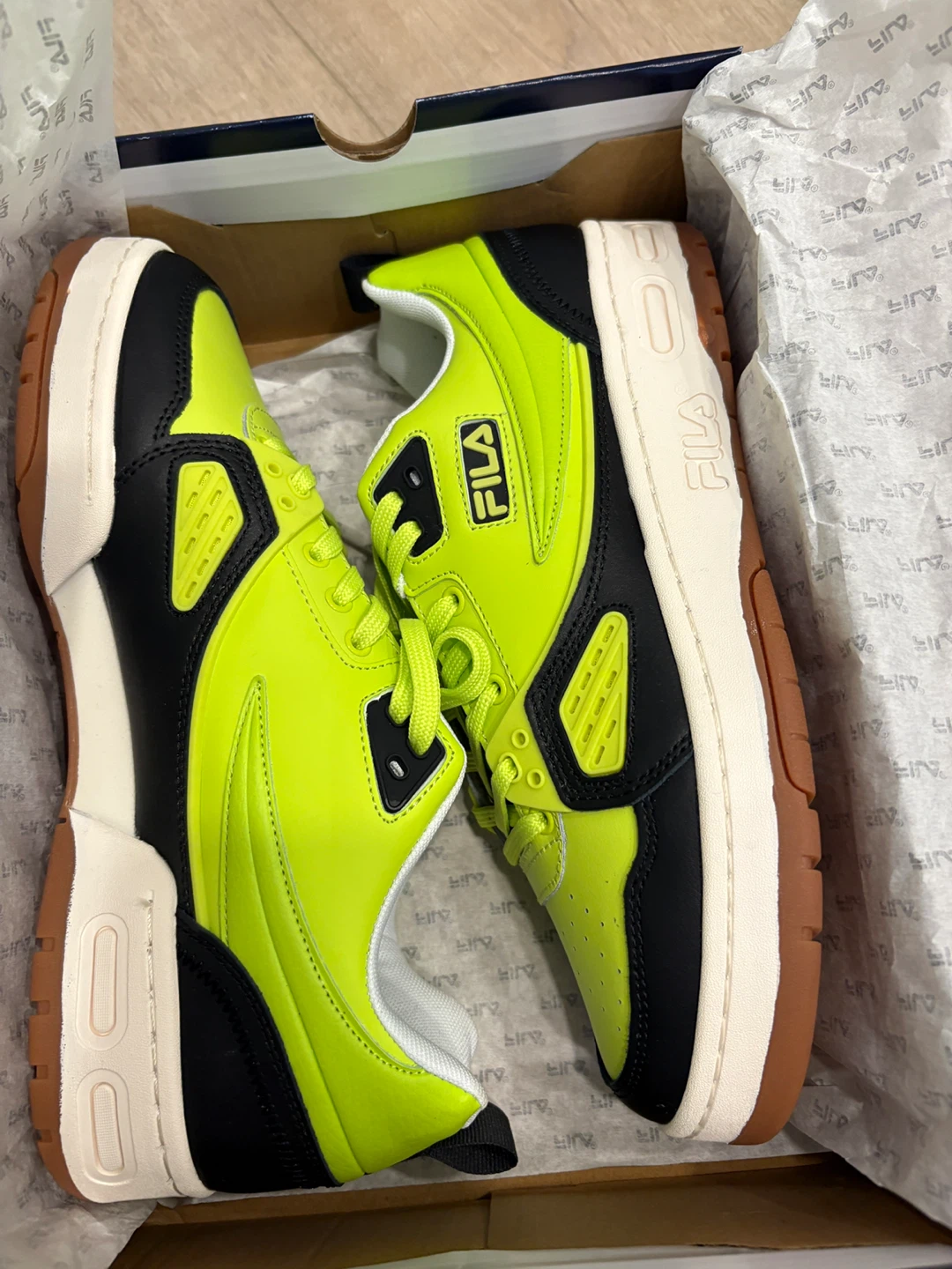 Fila Ace Neon Green/Black, Men's US 10.5
