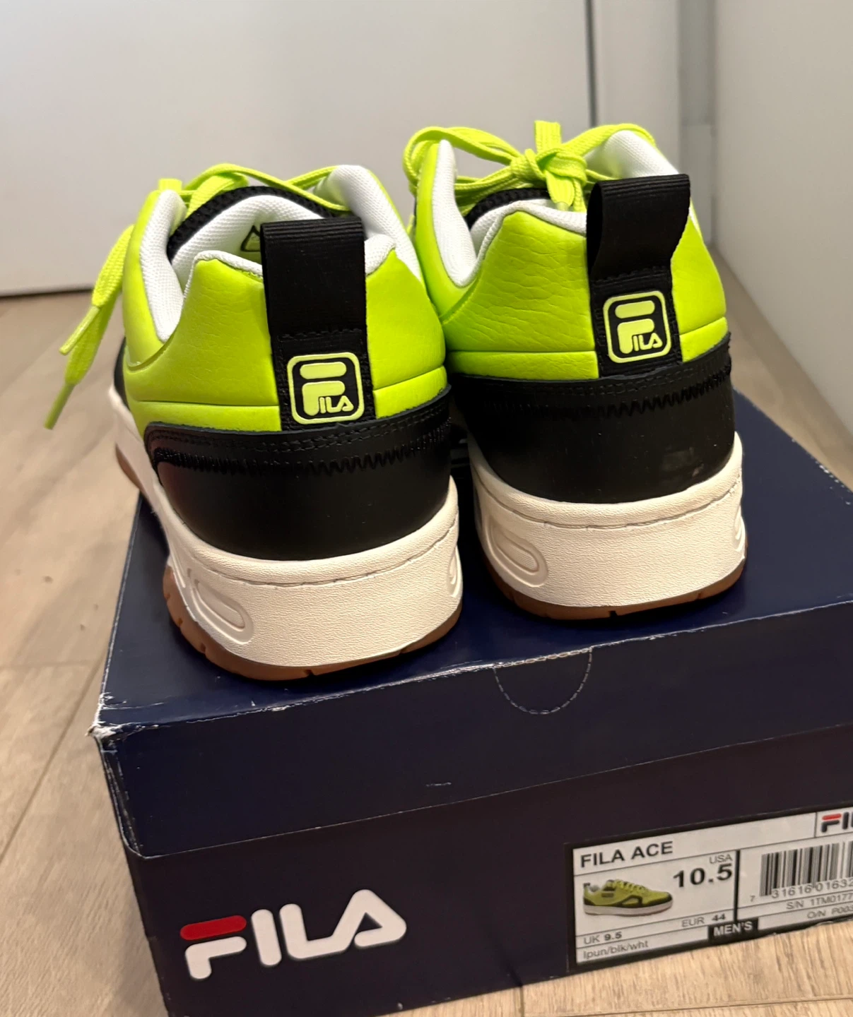 Fila Ace Neon Green/Black, Men's US 10.5 - photo 5
