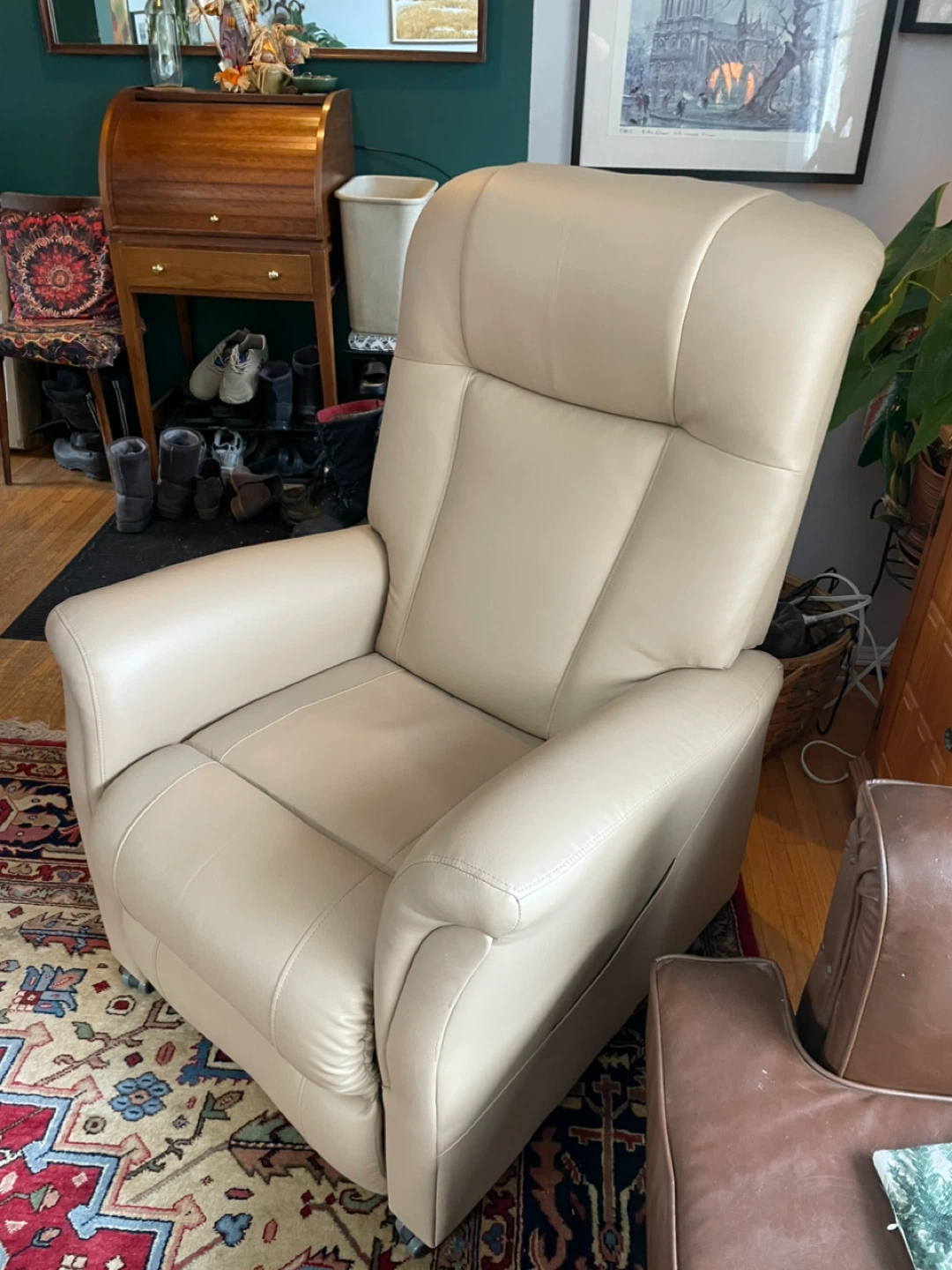 Power Lift, Massage, Heat, Beige Recliner Chair - photo 5