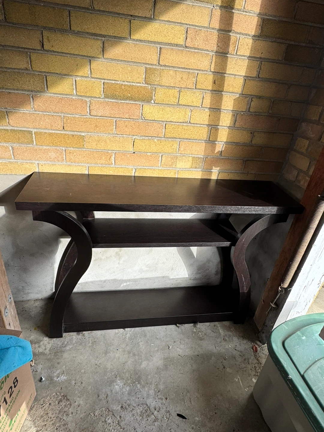 Dark Brown Console Table