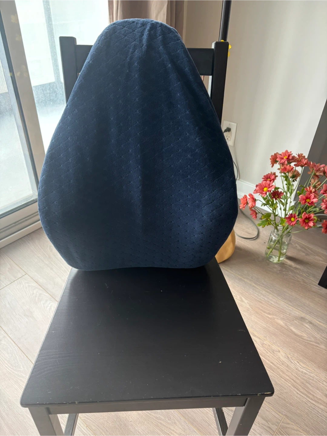Navy Blue Backrest Cushion