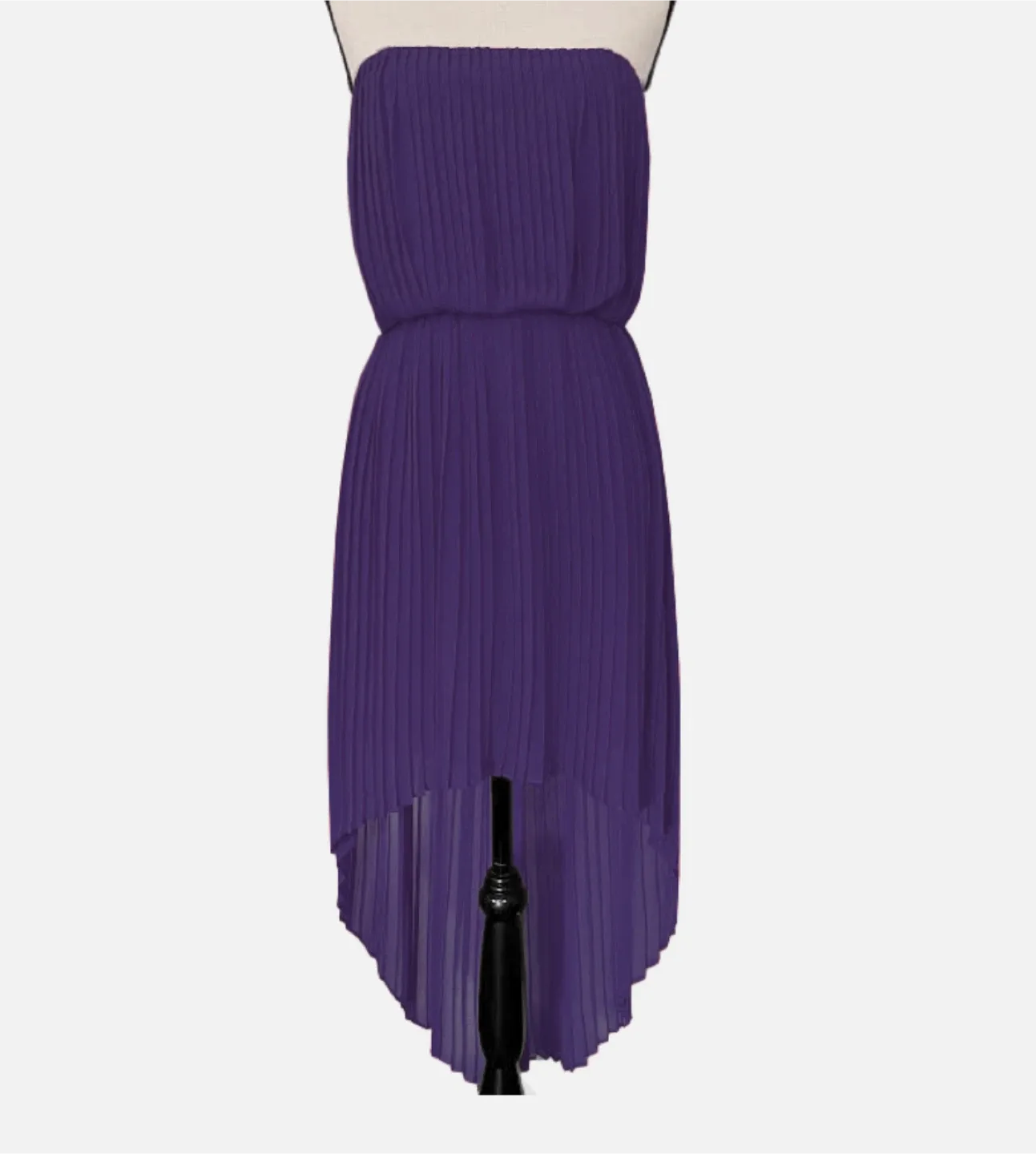 BCBGeneration Purple Strapless Dress - XS thumbnail