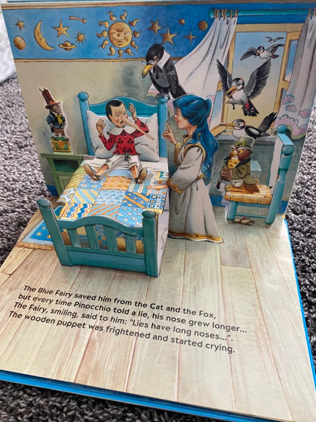 Tony Wolf Pinocchio Three-Dimensional Pop-Up Book image indicator(5)