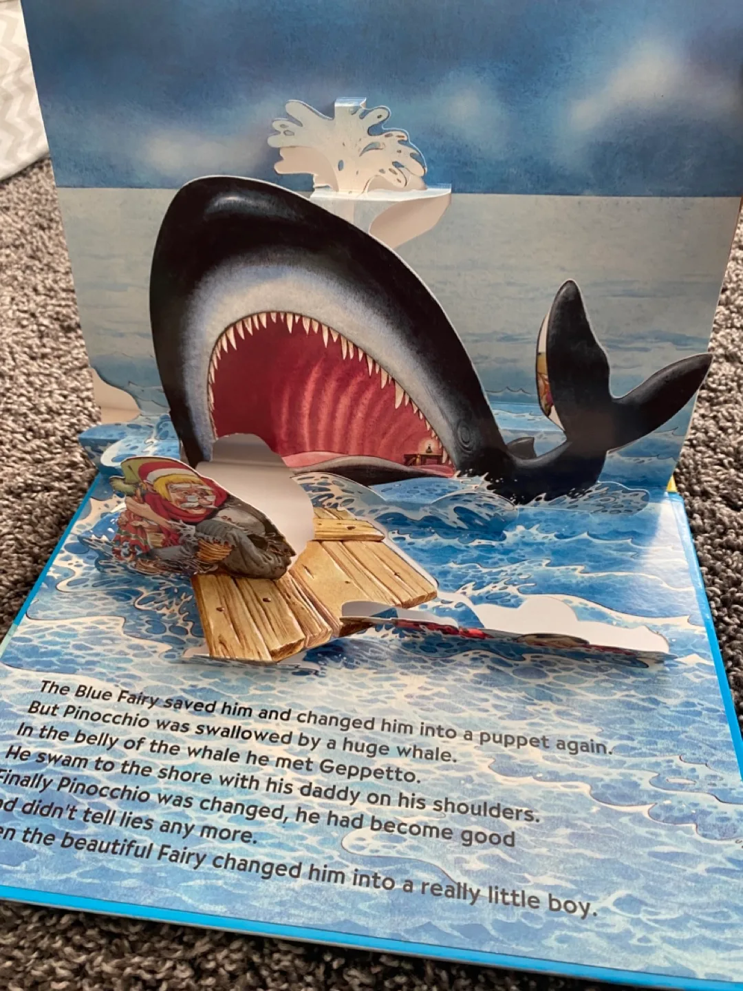 Tony Wolf Pinocchio Three-Dimensional Pop-Up Book image indicator(6)