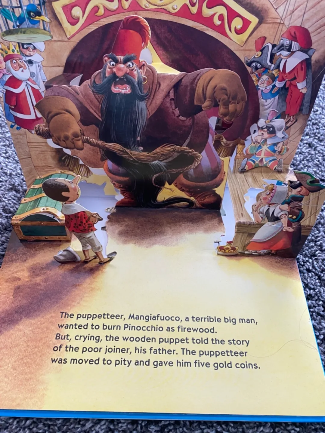 Tony Wolf Pinocchio Three-Dimensional Pop-Up Book image indicator(3)
