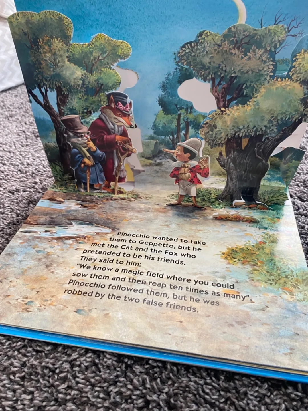 Tony Wolf Pinocchio Three-Dimensional Pop-Up Book image indicator(4)