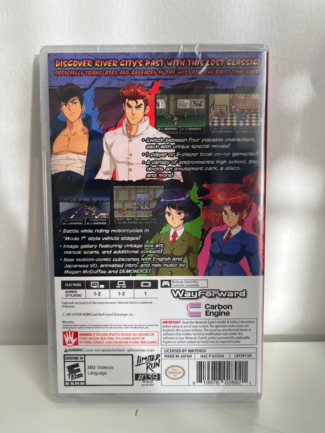 New! River City Girls Zero - Nintendo Switch Limited Run #139 image indicator(2)