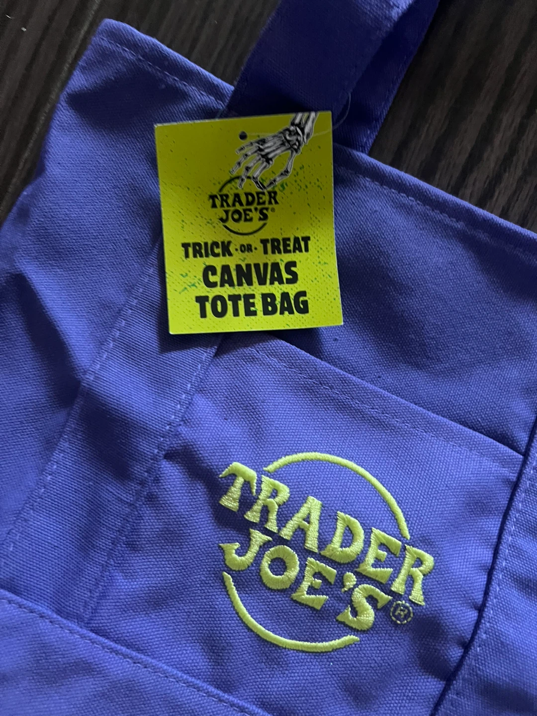 Trader Joe's Trick-or-Treat Canvas Tote Bag - photo 2