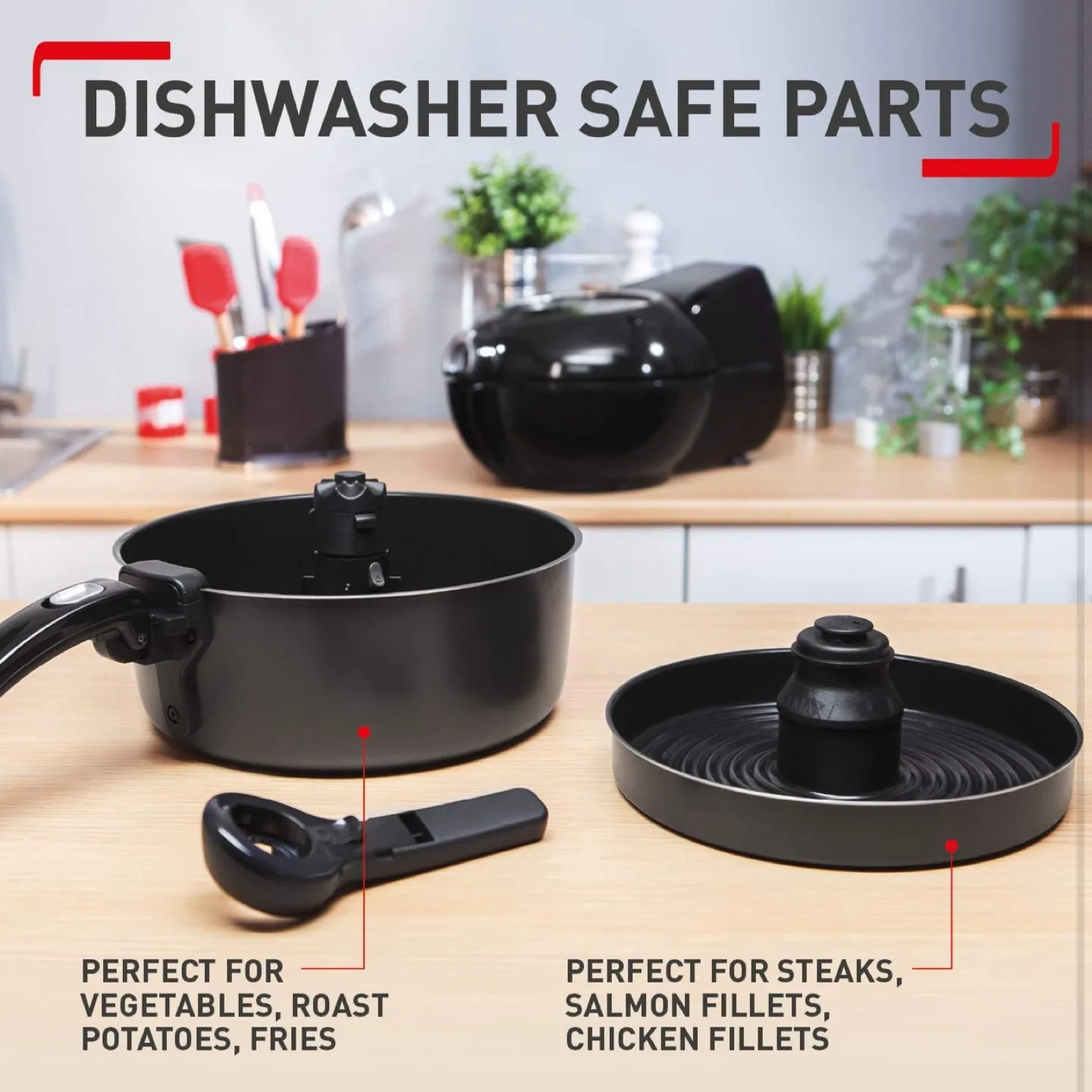 Brand New T-fal ActiFry Genius XL 2-in-1 Air Fryer – Black image indicator(4)