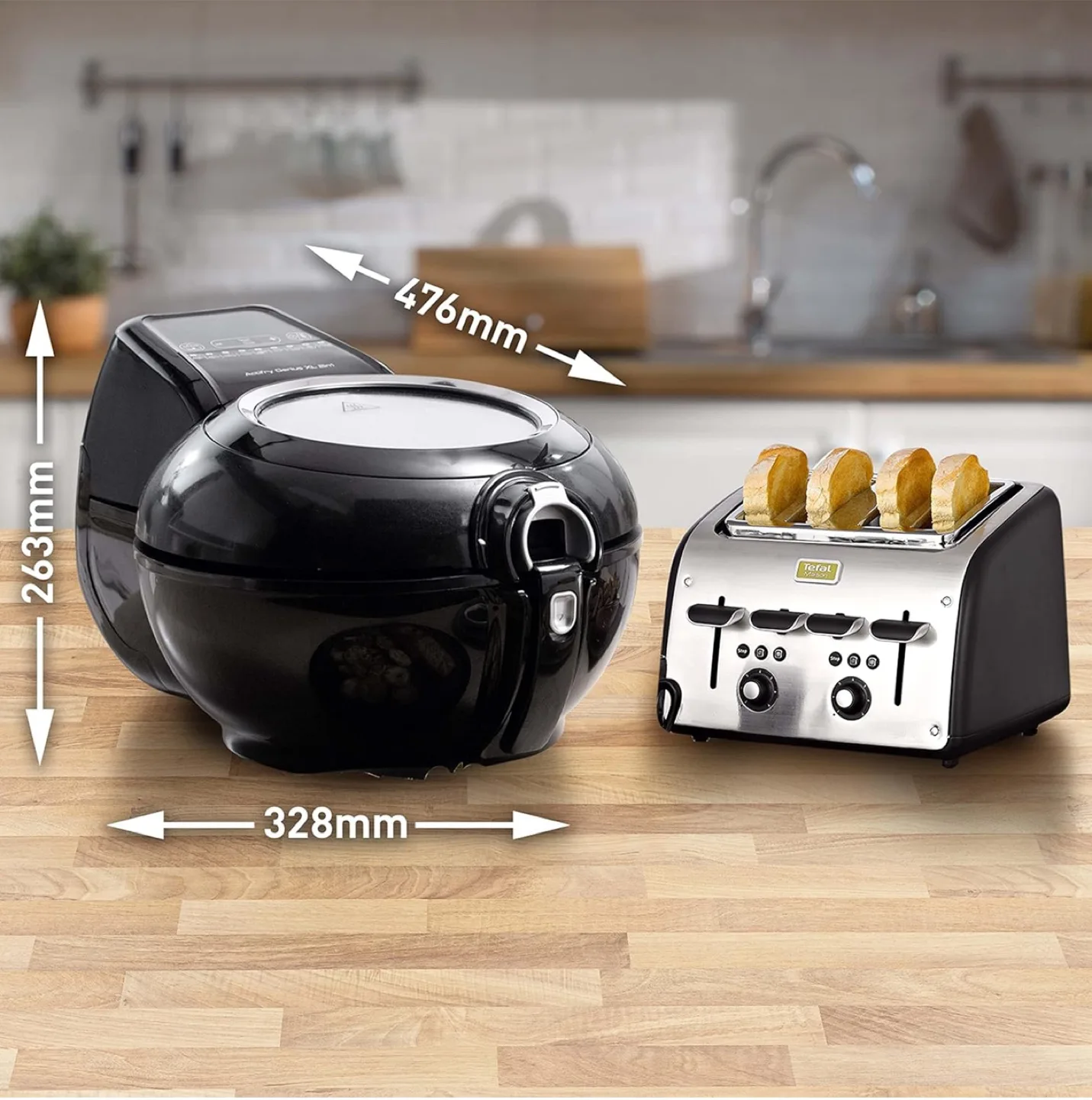 Brand New T-fal ActiFry Genius XL 2-in-1 Air Fryer – Black image indicator(3)