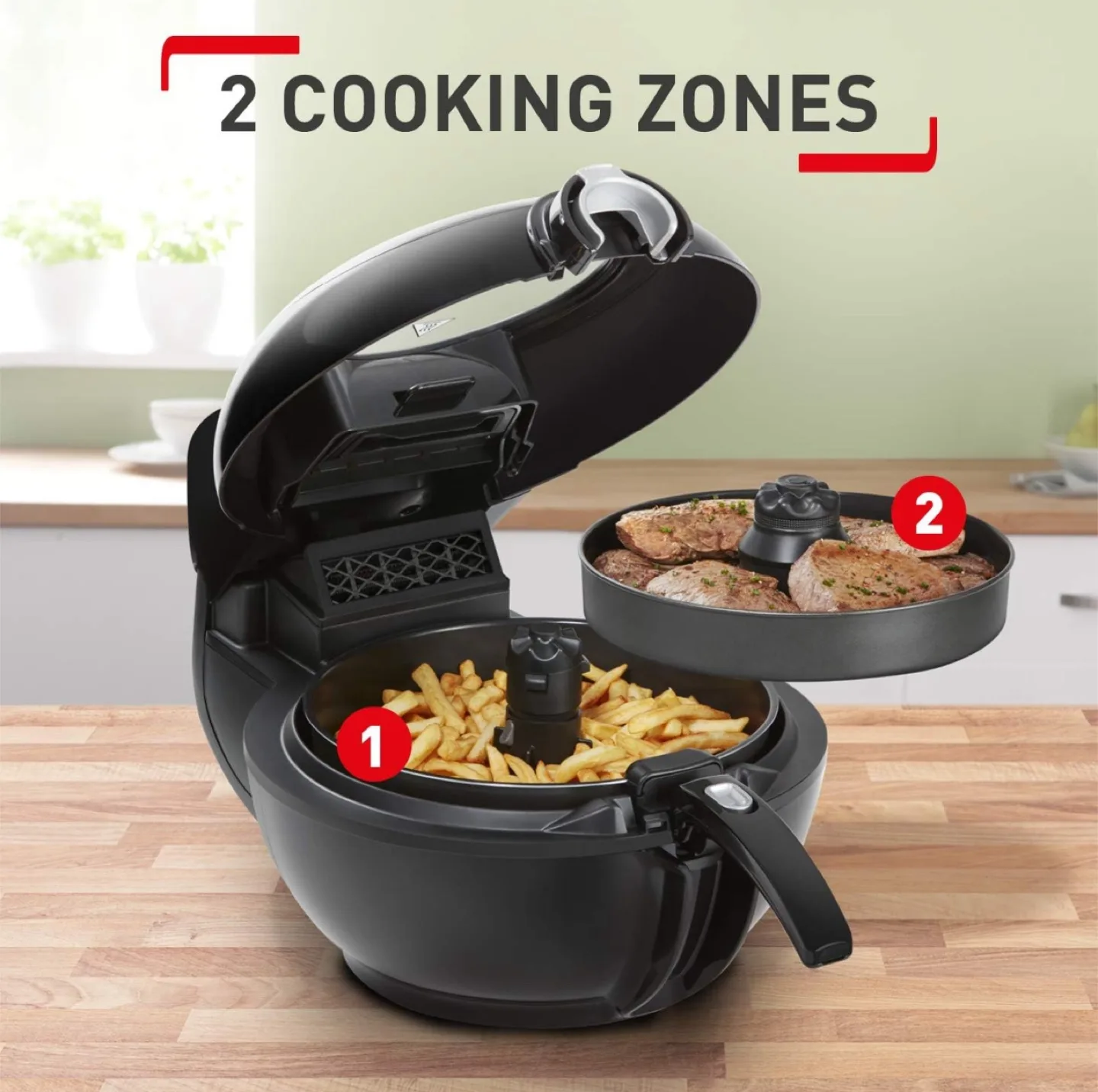 Brand New T-fal ActiFry Genius XL 2-in-1 Air Fryer – Black image indicator(8)