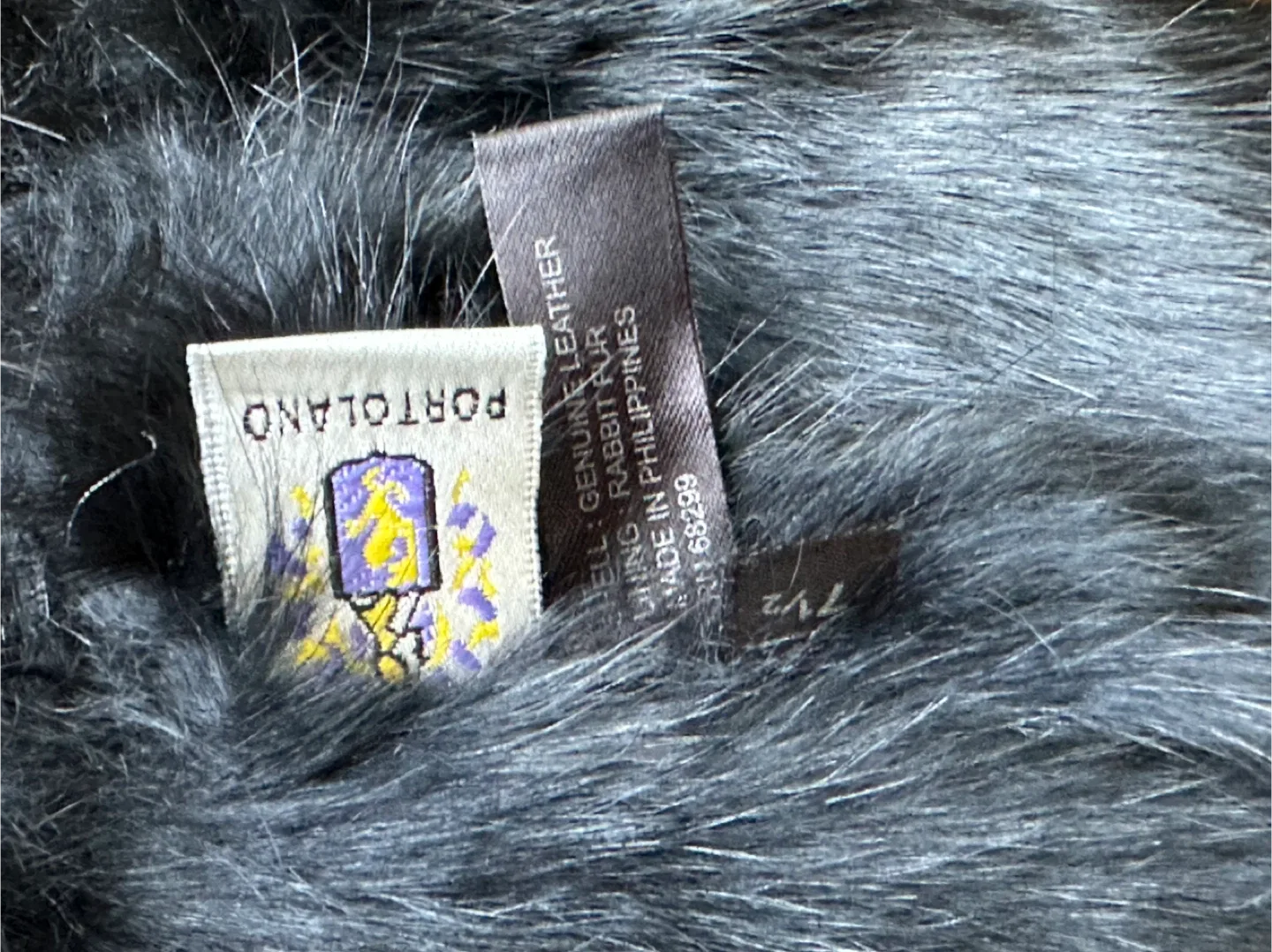 Black Leather Gloves with Rabbit Fur (xs) - new image indicator(6)