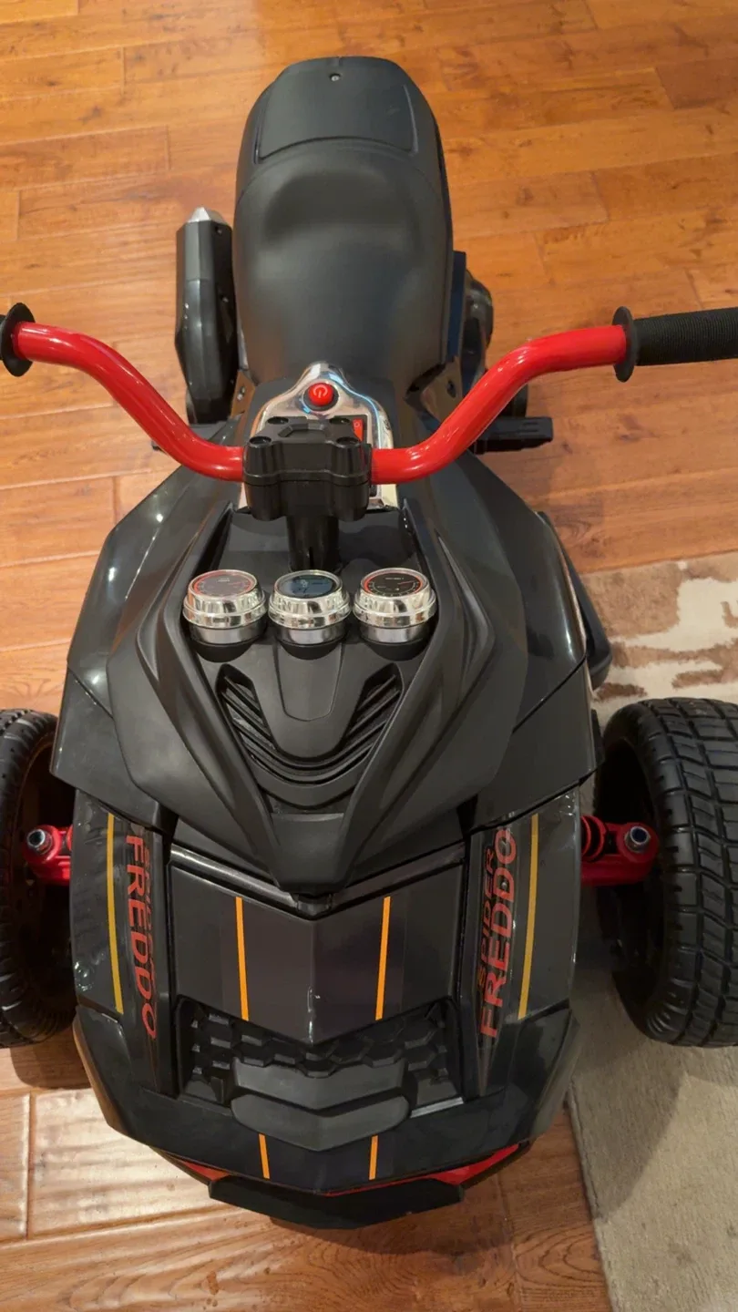 12V Spider Bike 2 Seater Kids Ride on Motorcycle image indicator(3)