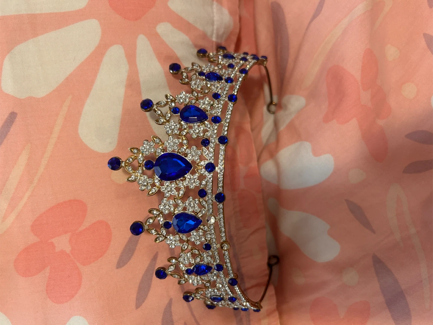 Blue & Silver Crown Tiara 🥕