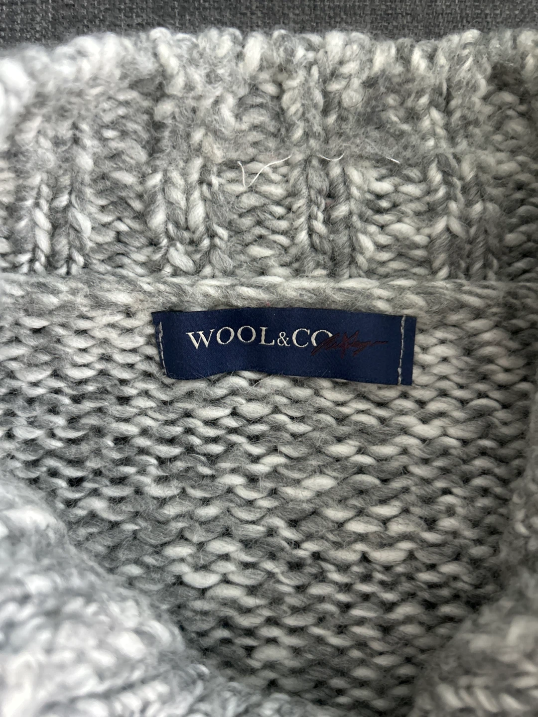 Wool & Co. Grey Knit Cardigan - photo 2