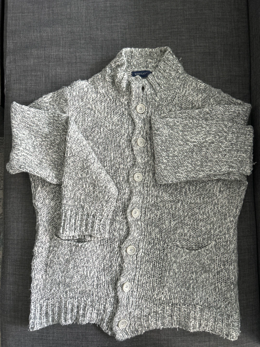 Wool & Co. Grey Knit Cardigan