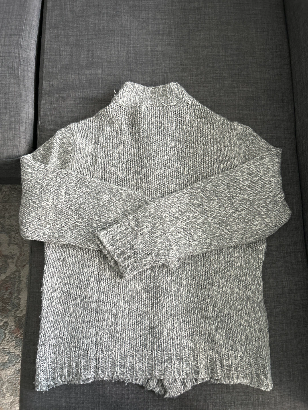 Wool & Co. Grey Knit Cardigan - photo 4