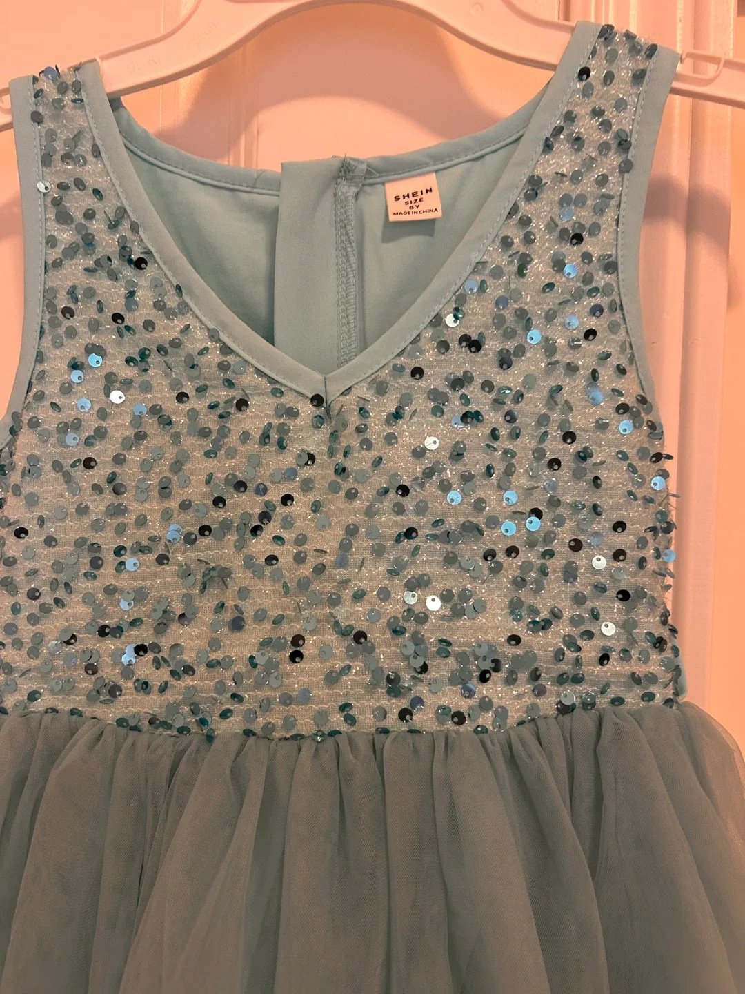 Shein Girls' Dress, Size 8Y, Blue 🥕 image indicator(2)