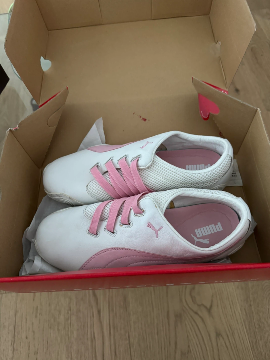 Puma Women's White & Pink Shoes