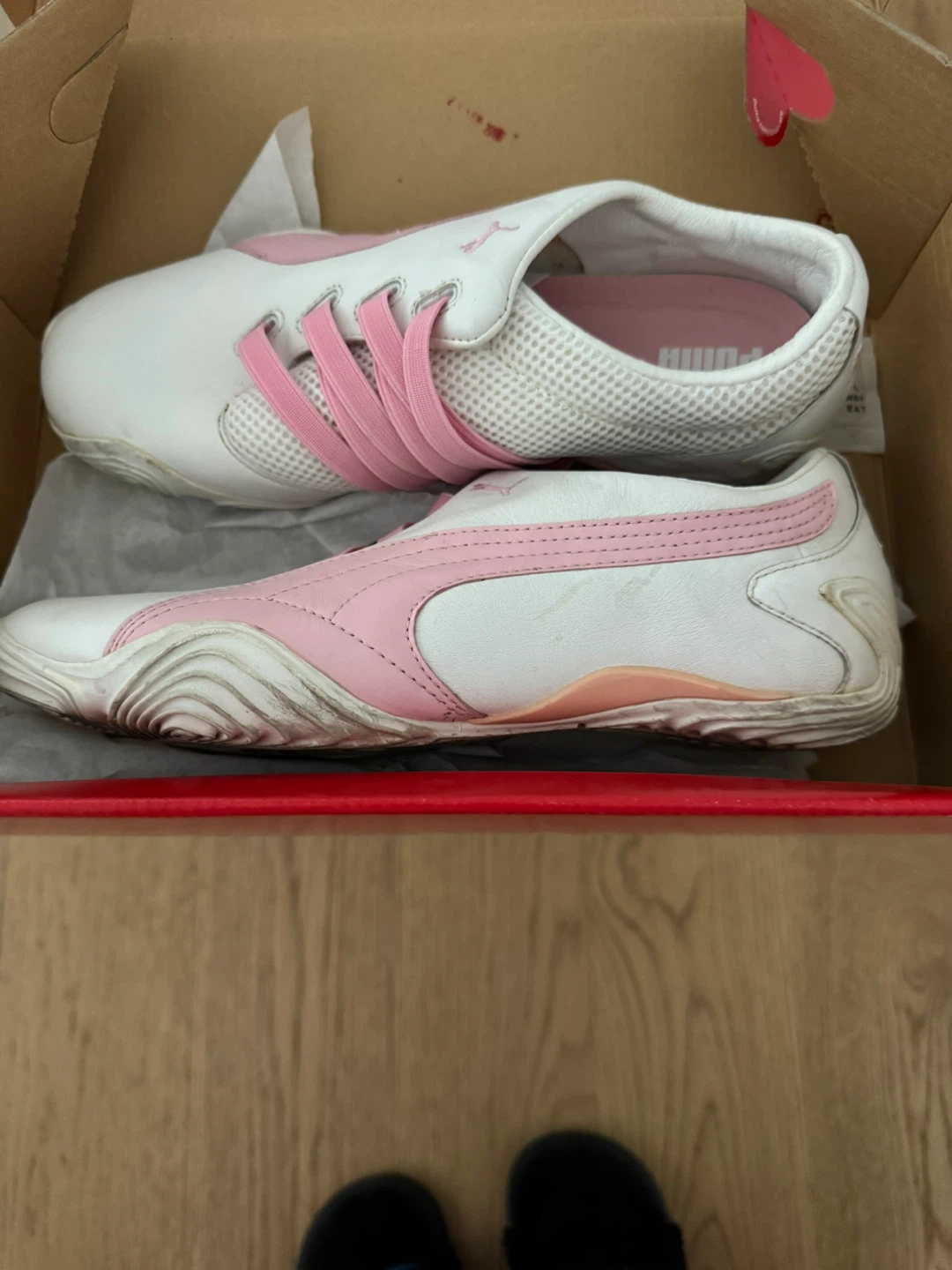 Puma Women's White & Pink Shoes - photo 2